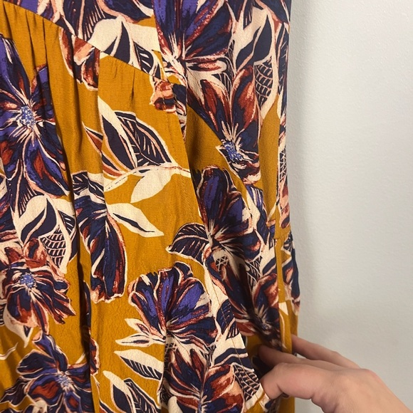 Garnet Hill Short Sleeve Drop Waist Floral Summer Day Dress Multicolor Size 6 - Picture 3 of 8